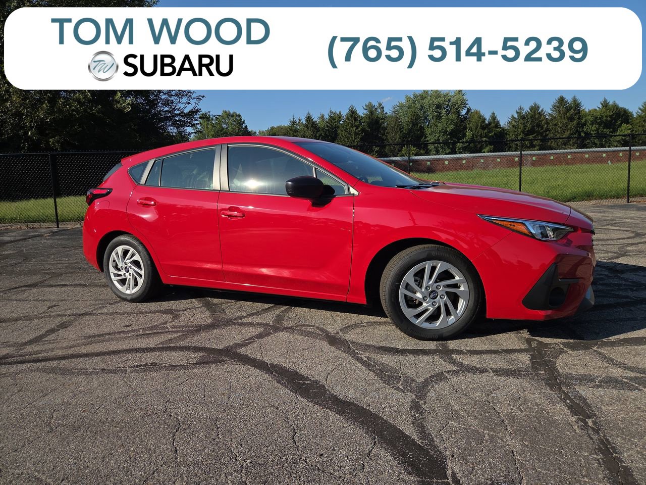 Pure Red 2024 Subaru Impreza Wagon All-Wheel Drive Continuously Variable Transmission