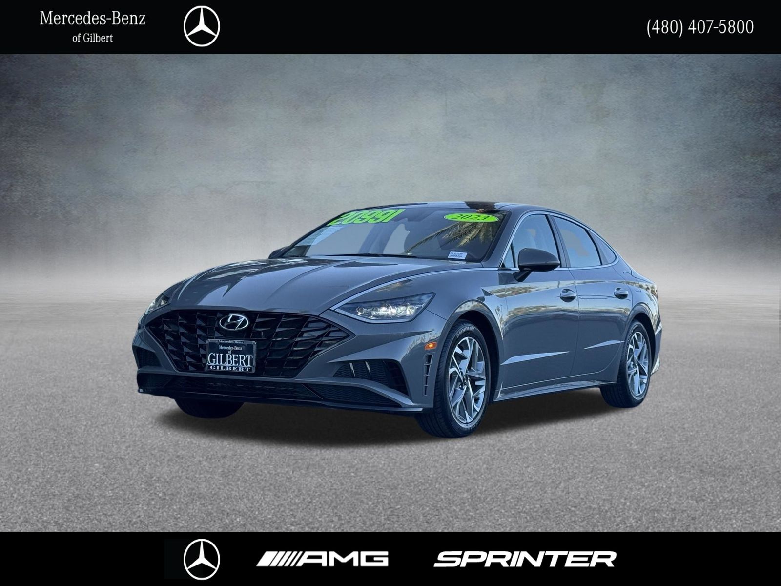 Hampton Gray 2023 Hyundai Sonata Sedan Front-Wheel Drive 8-Speed Automatic