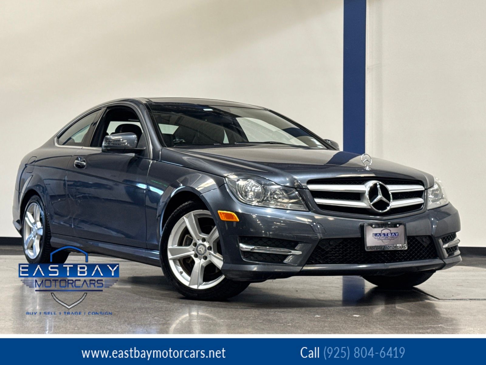 Gray 2013 Mercedes-Benz C-Class Coupe Rear-Wheel Drive 7-Speed Automatic