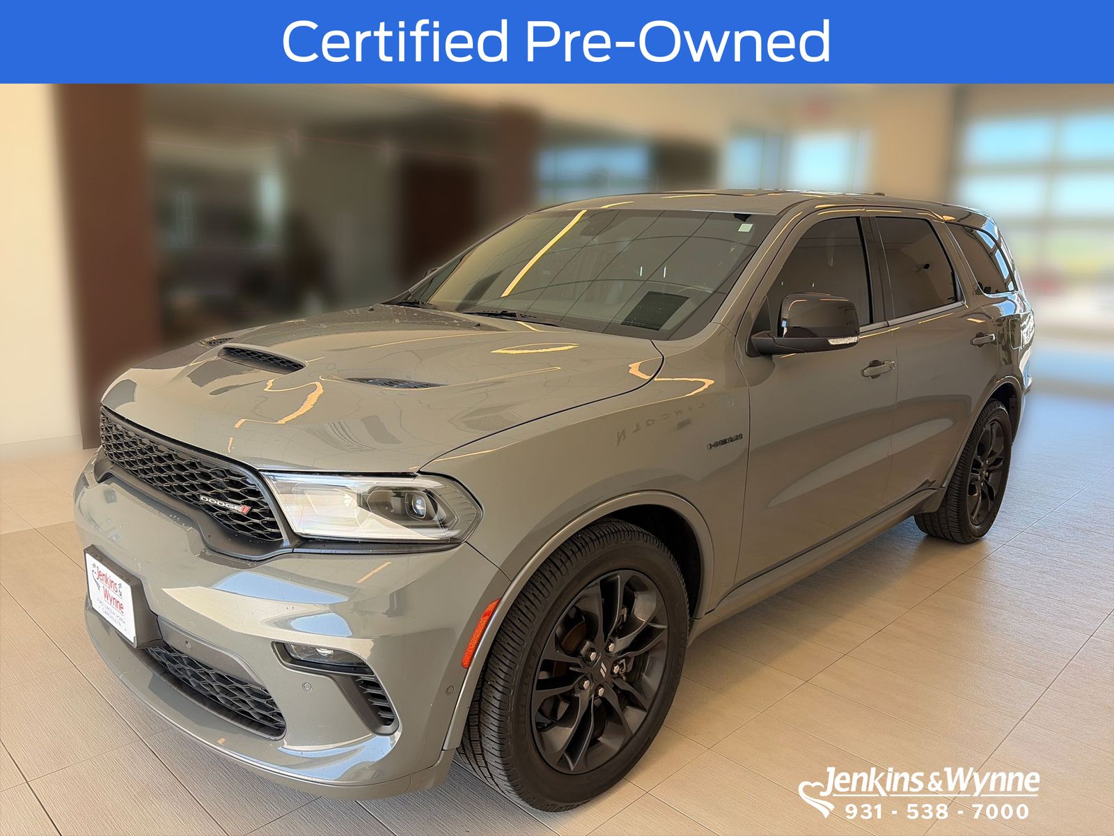 Destroyer Gray Clearcoat 2021 Dodge Durango R/T AWD SUV / Crossover All-Wheel Drive 8-Speed Automatic