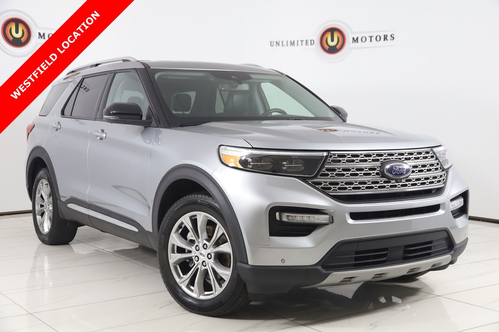Silver Metallic 2023 Ford Explorer Limited AWD SUV / Crossover All-Wheel Drive Automatic
