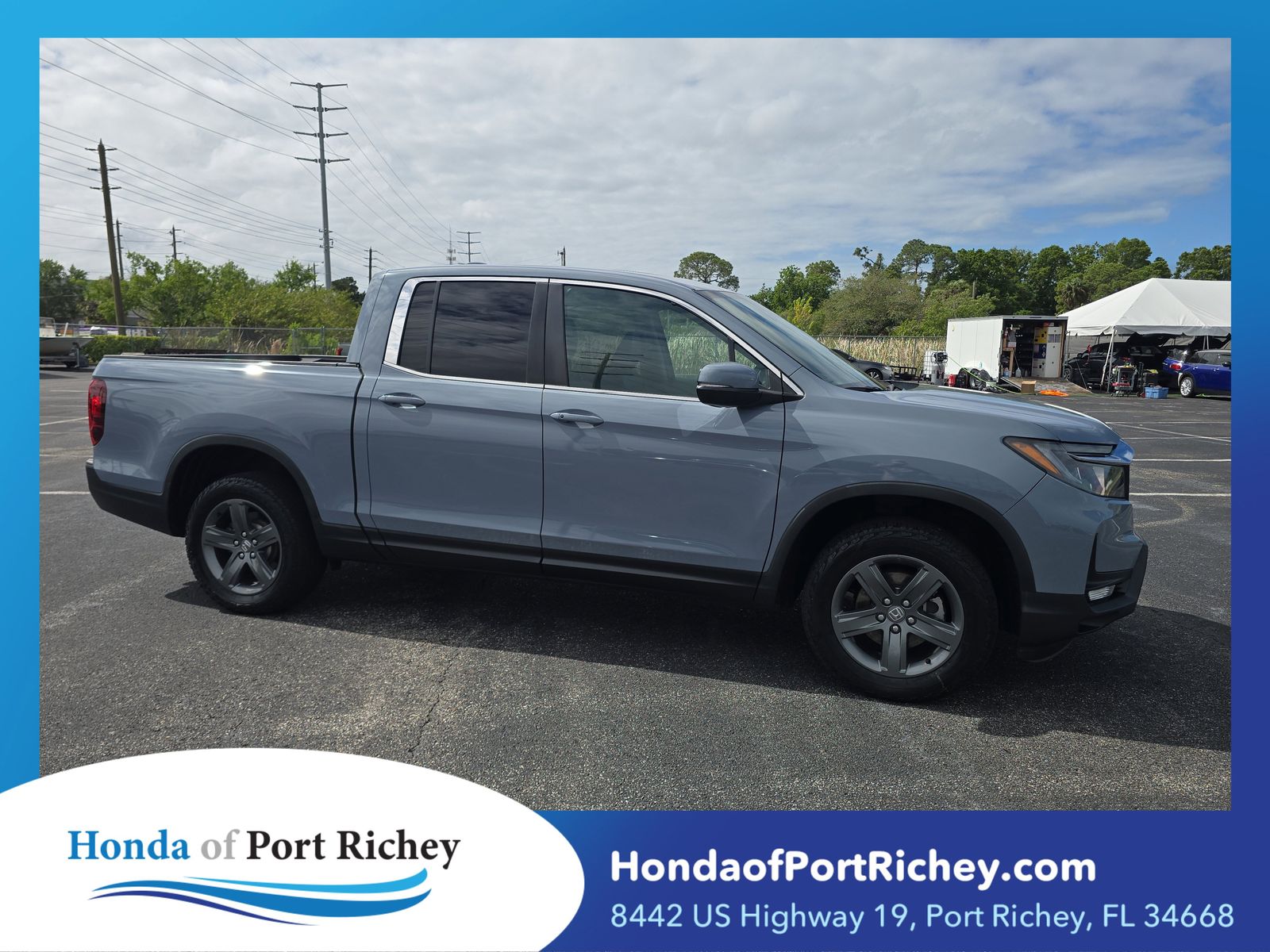 Sonic Gray Pearl 2023 Honda Ridgeline RTL AWD Pickup Truck All-Wheel Drive 9-Speed Automatic
