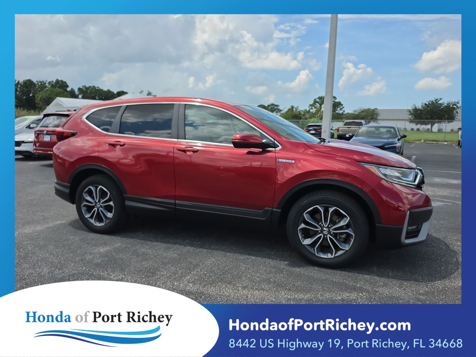 Radiant Red Metallic 2022 Honda CR-V Hybrid SUV / Crossover All-Wheel Drive Continuously Variable Transmission