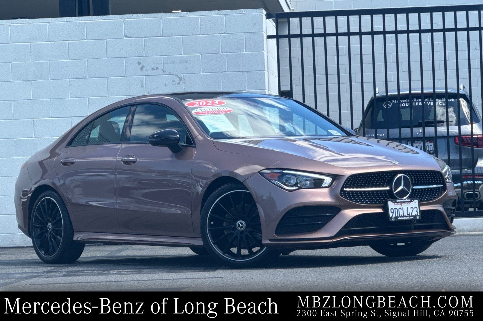 Rose Gold Metallic 2023 Mercedes-Benz CLA 250 FWD Coupe Front-Wheel Drive 7-Speed Automatic