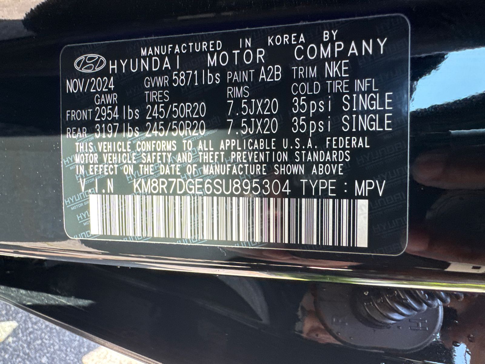 Used 2025 Black Hyundai Calligraphy Night Edition image 33