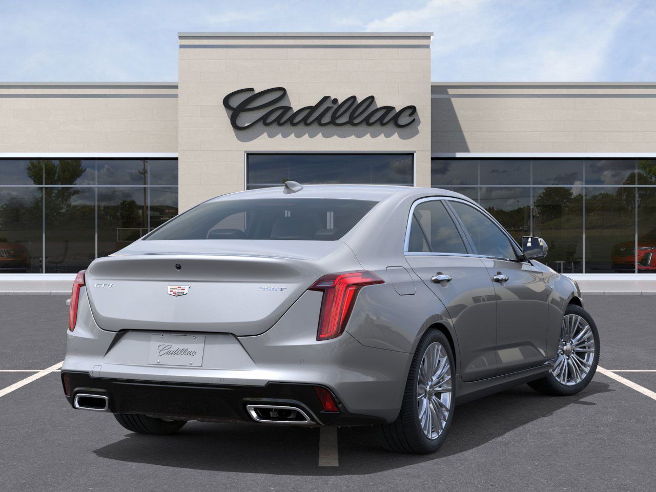 2026 Cadillac CT4 Premium Luxury Silver at Ross Downing Buick GMC