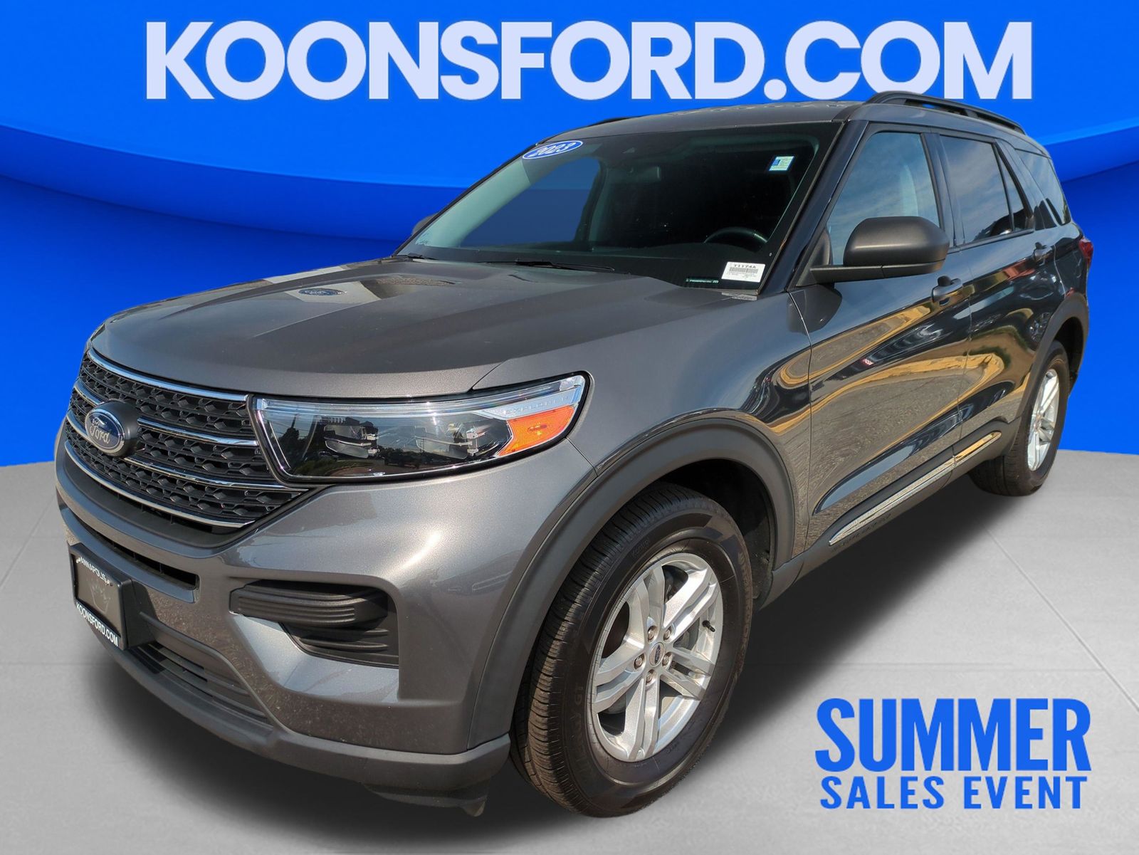 Gray Metallic 2023 Ford Explorer SUV / Crossover All-Wheel Drive Automatic