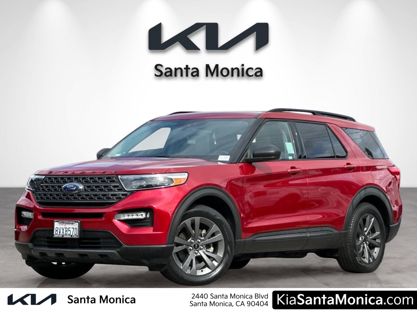 Red 2021 Ford Explorer XLT RWD SUV / Crossover Rear-Wheel Drive Automatic