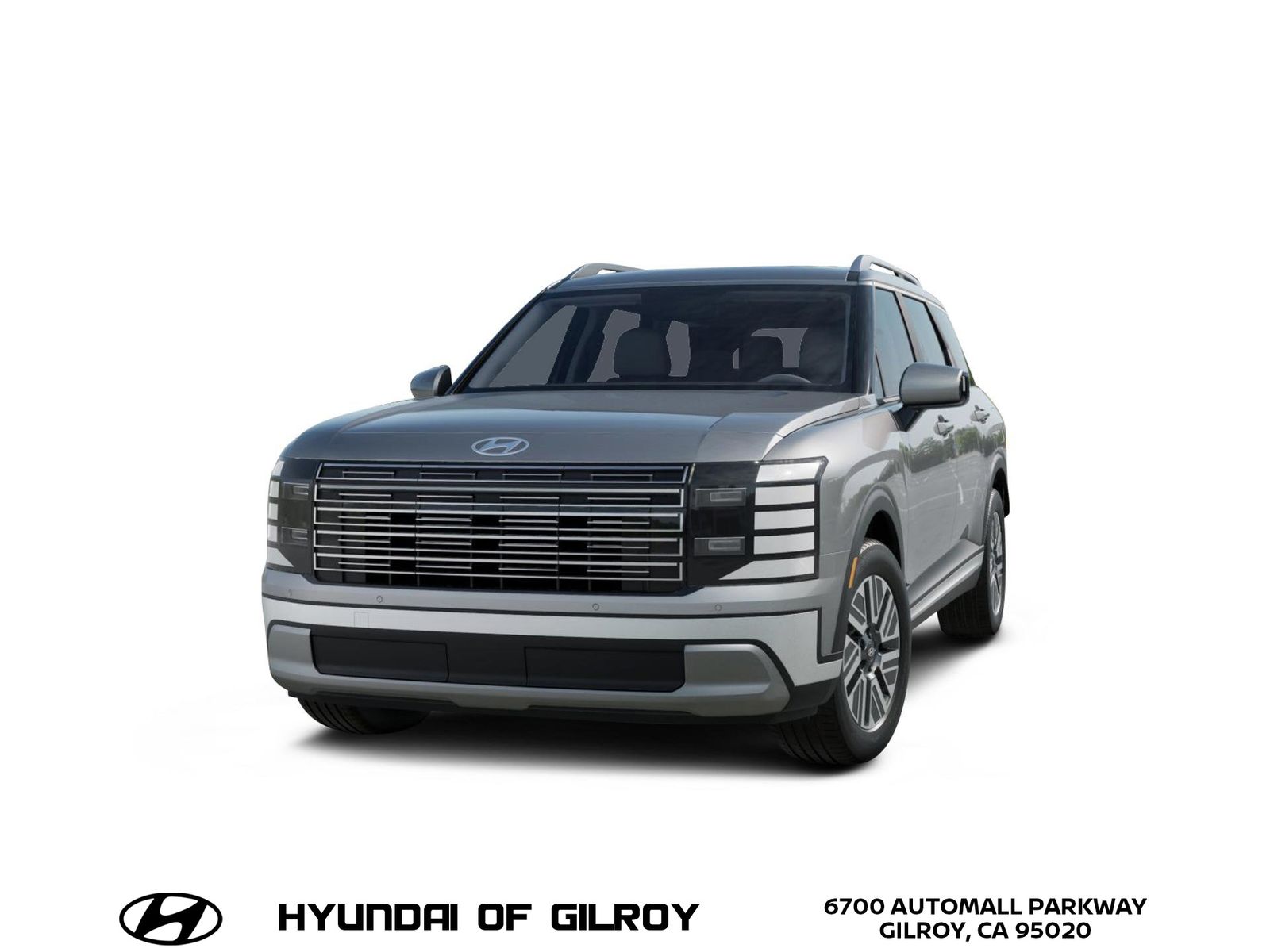 Typhoon Silver Metallic 2026 Hyundai Palisade Hybrid Blue SEL FWD SUV / Crossover Front-Wheel Drive 6-Speed Automatic