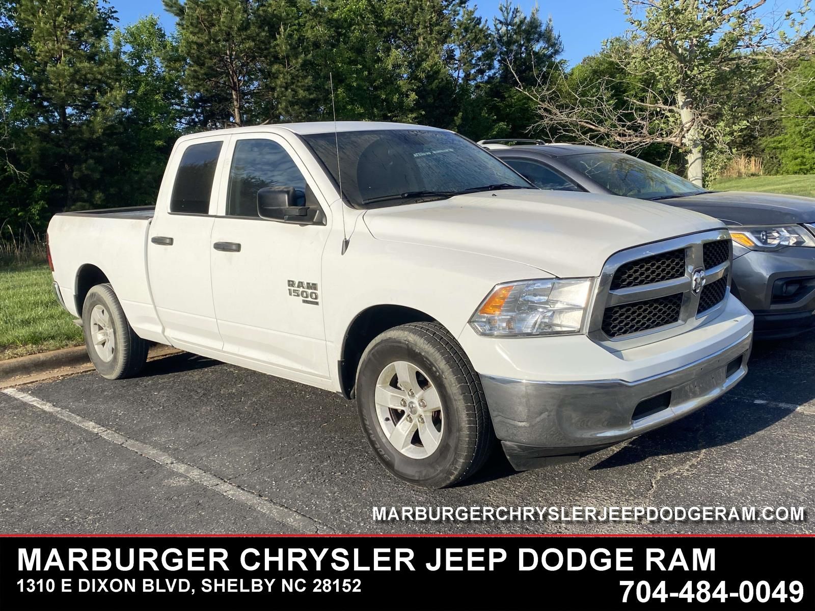 Bright White Clearcoat 2024 RAM 1500 Classic SLT Quad Cab RWD Pickup Truck 4X2 8-Speed Automatic