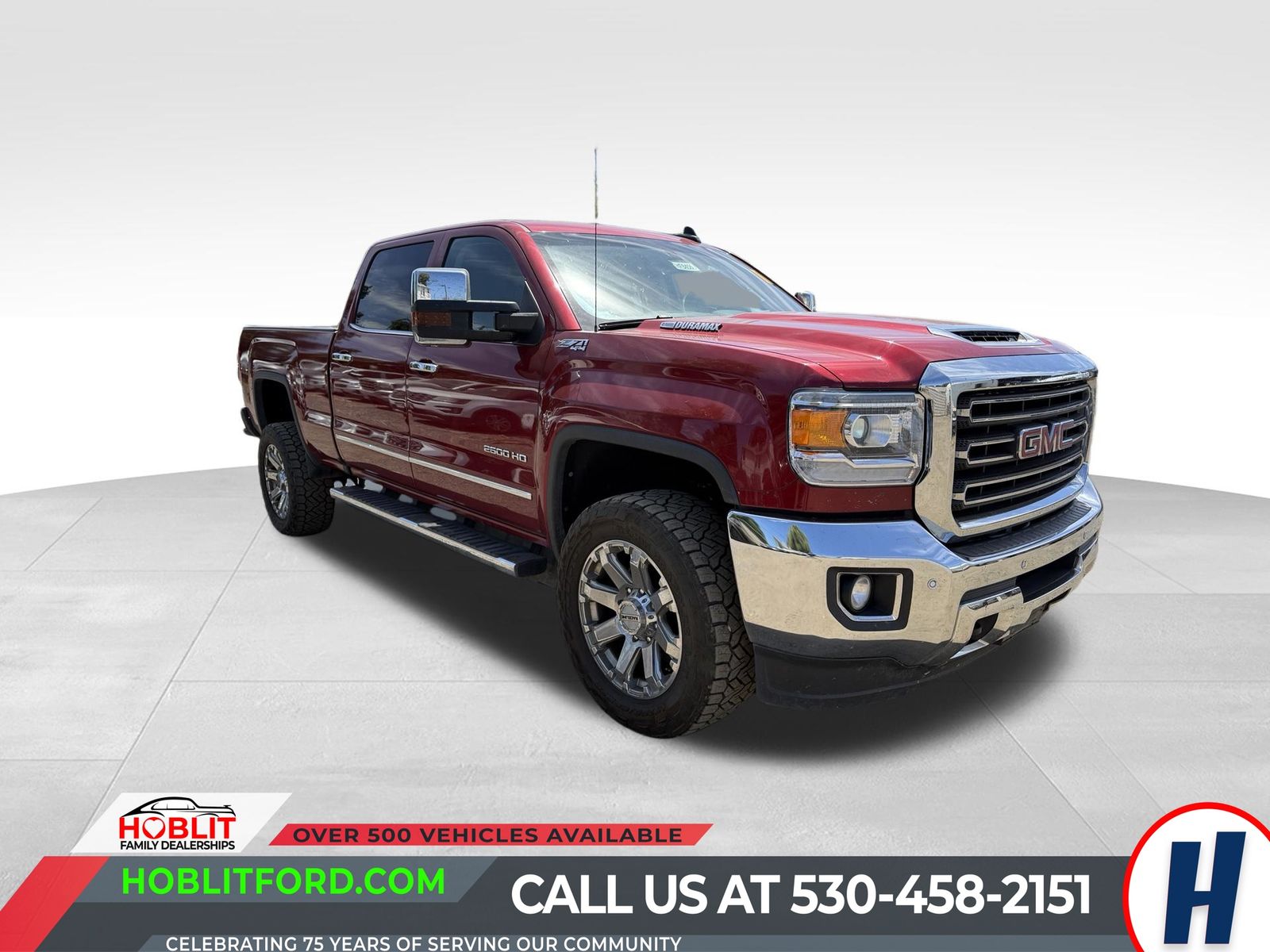Red Quartz Tintcoat 2019 GMC Sierra 2500HD Pickup Truck Four-Wheel Drive 6-Speed Automatic