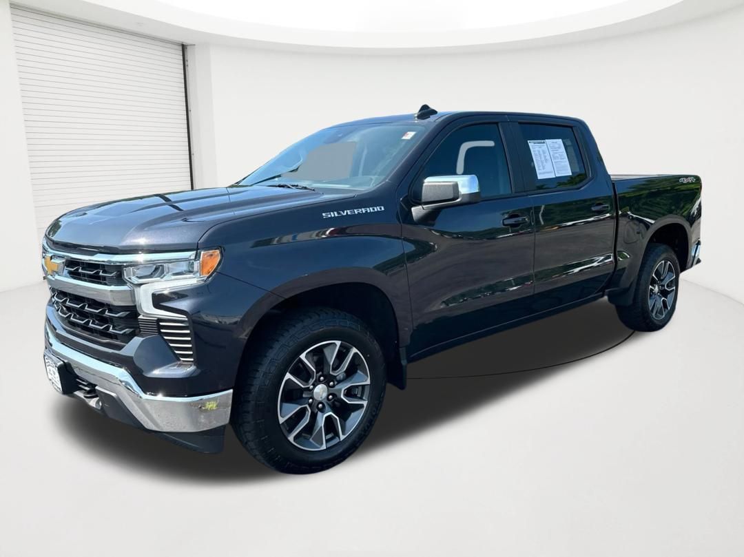 Dark Ash Metallic 2024 Chevrolet Silverado 1500 Pickup Truck Four-Wheel Drive 8-Speed Automatic