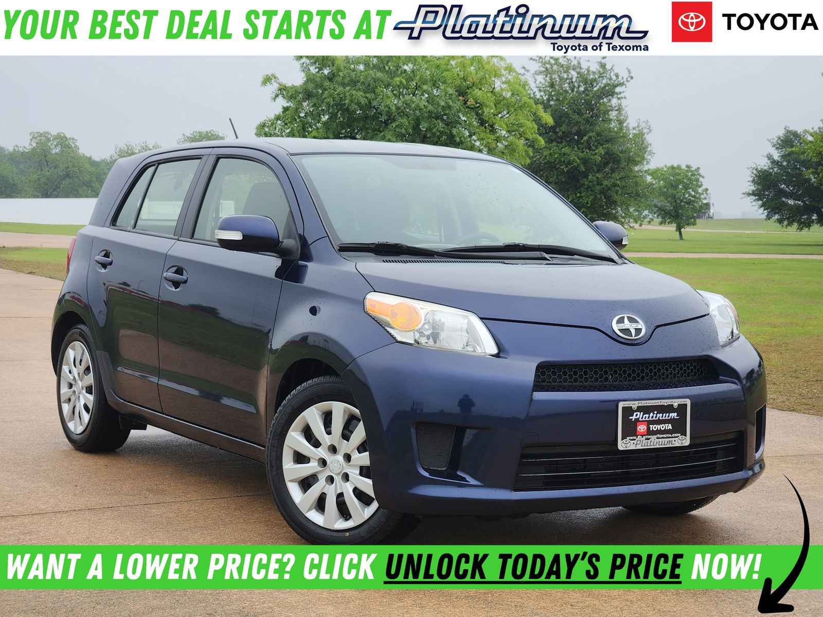 Nautical Blue Metallic 2012 Scion xD Base Hatchback Front-Wheel Drive 4-Speed Automatic Overdrive