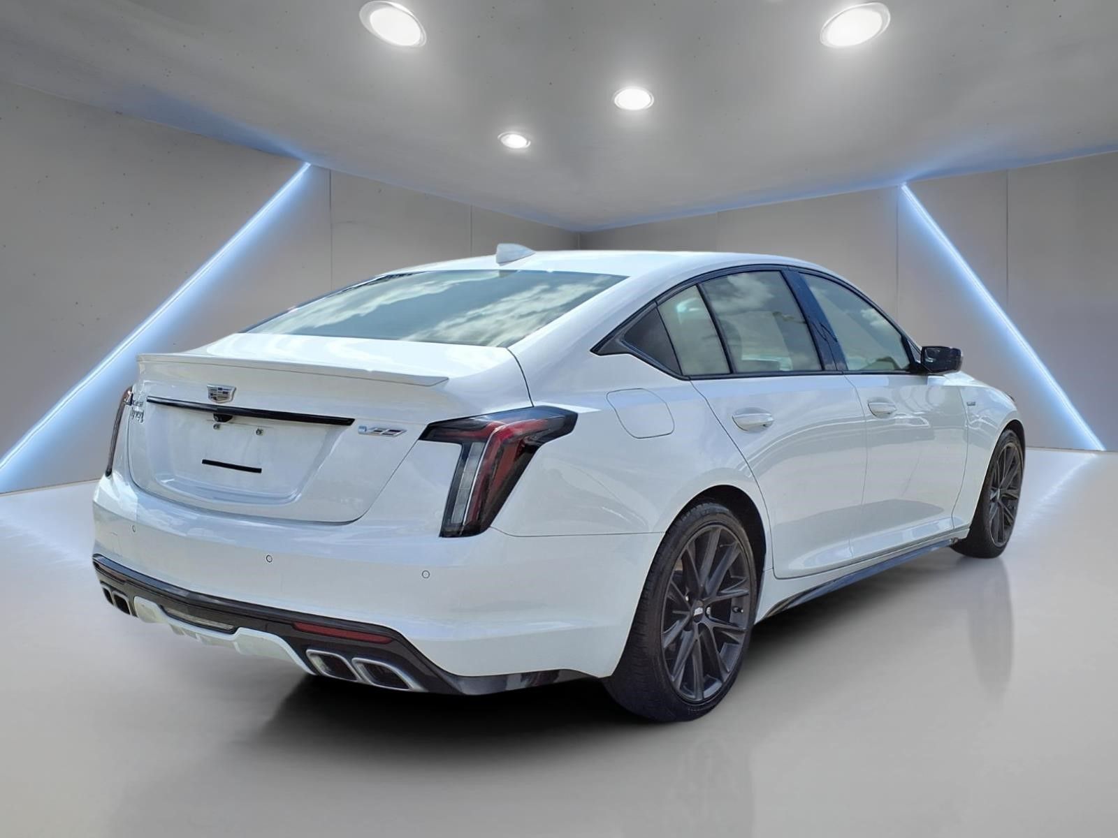 2024 Cadillac CT5 V-Series White at AutoSavvy Houston Southwest