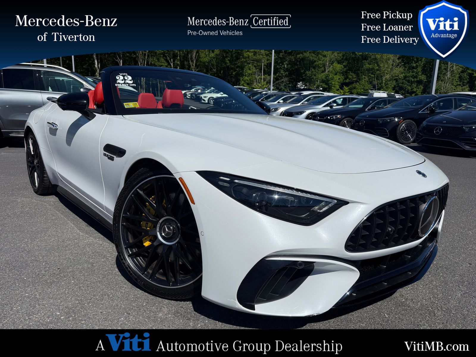 MANUFAKTUR Moonlight White Magno 2022 Mercedes-Benz SL-Class SL 55 AMG 4MATIC Convertible All-Wheel Drive 9-Speed Automatic