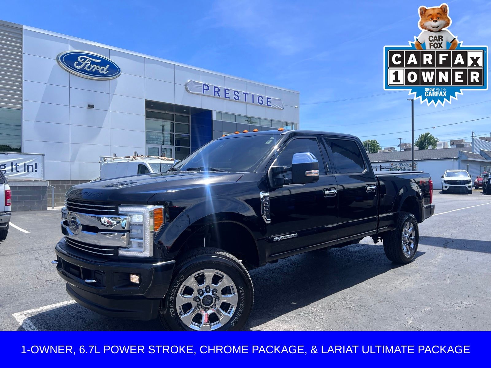 Shadow Black 2018 Ford F-250 Super Duty Lariat Crew Cab 4WD Pickup Truck Four-Wheel Drive 6-Speed Automatic