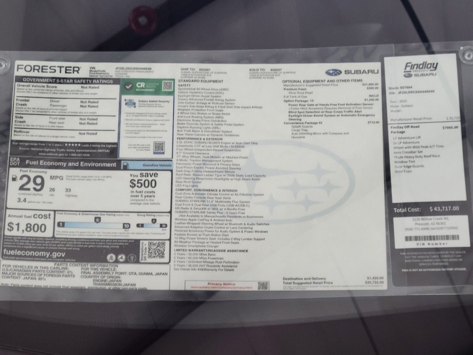 2025 Subaru Forester Premium 35