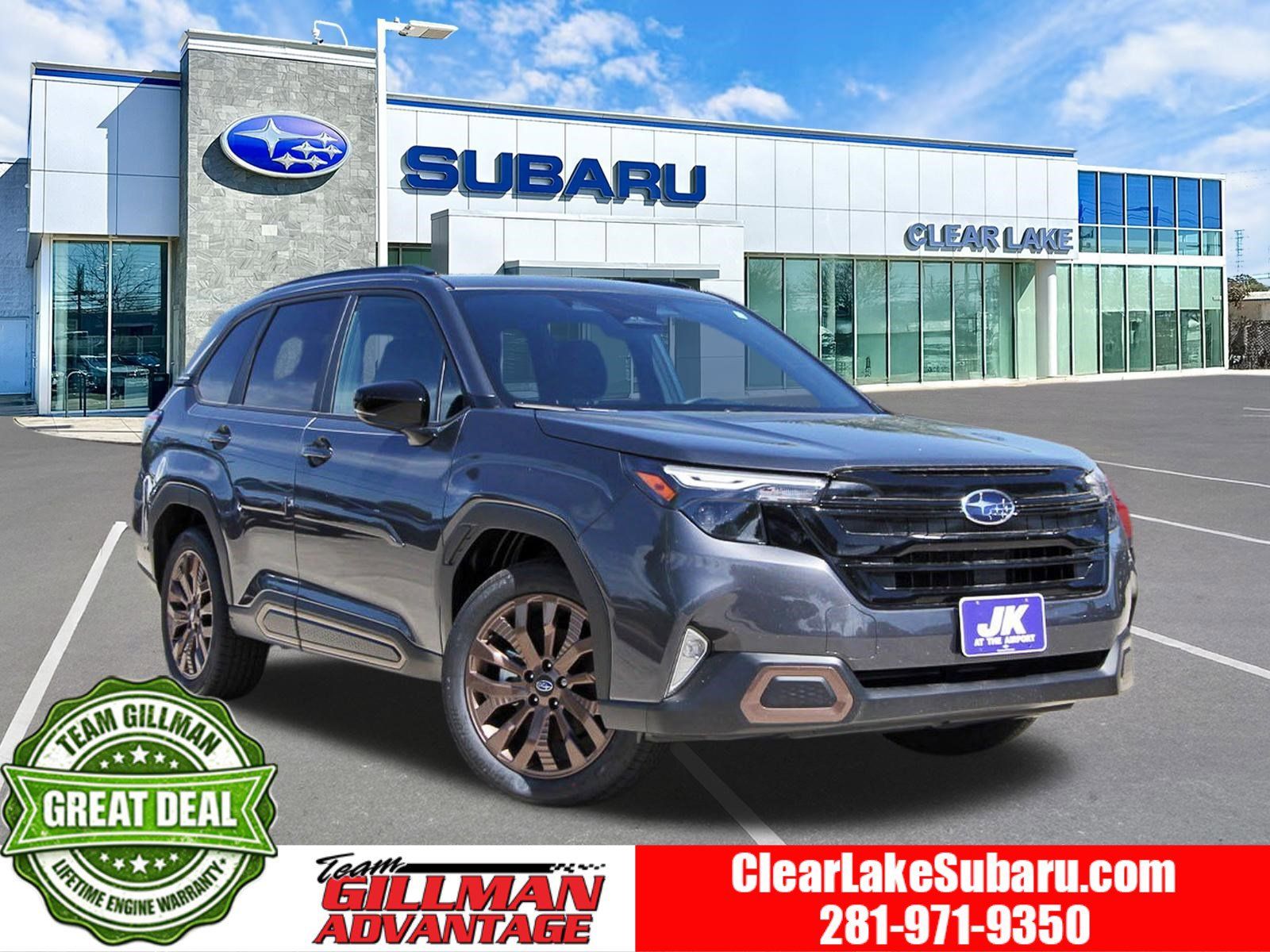 Gray 2026 Subaru Forester Sport Crossover AWD SUV / Crossover All-Wheel Drive Continuously Variable Transmission