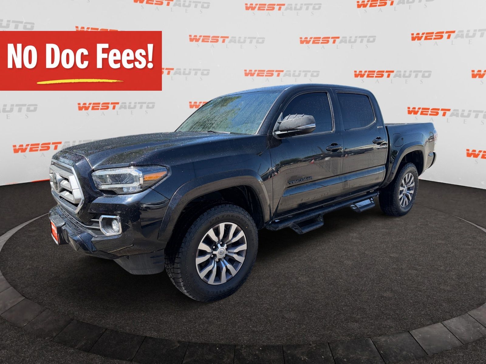 Midnight Black Metallic 2022 Toyota Tacoma Pickup Truck Four-Wheel Drive 6-Speed Automatic