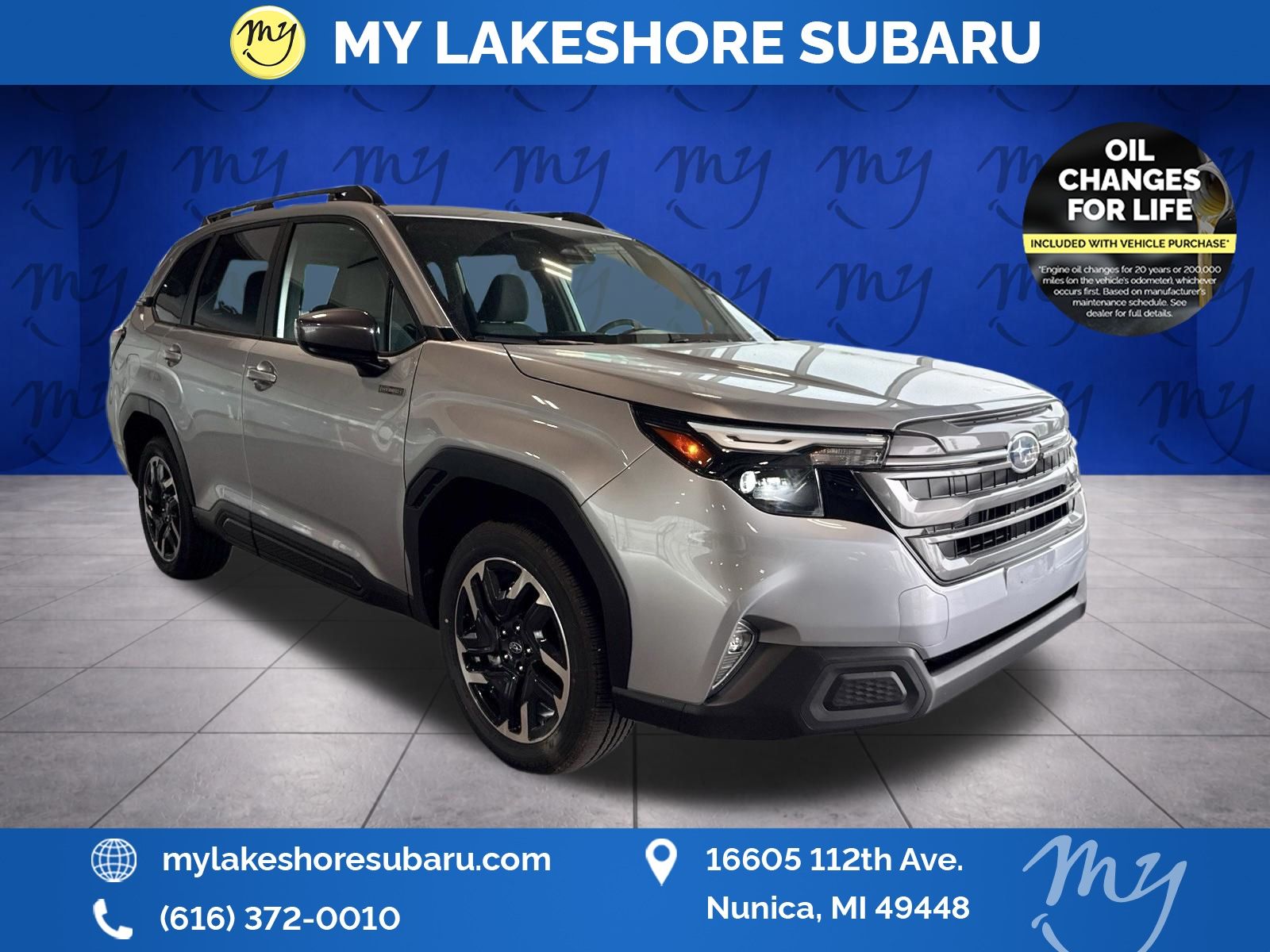 Ice Silver Metallic 2026 Subaru Forester Hybrid SUV / Crossover All-Wheel Drive Continuously Variable Transmission