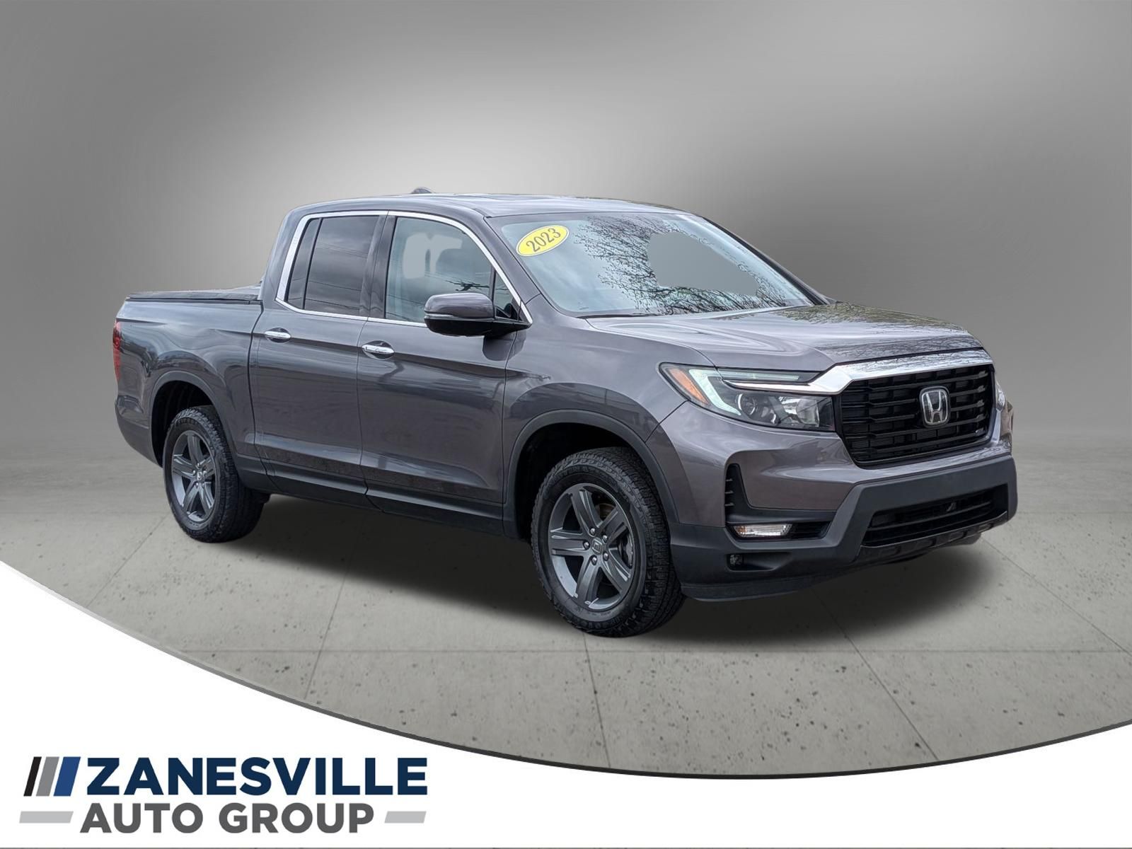 Gray 2023 Honda Ridgeline RTL-E AWD Pickup Truck All-Wheel Drive 9-Speed Automatic