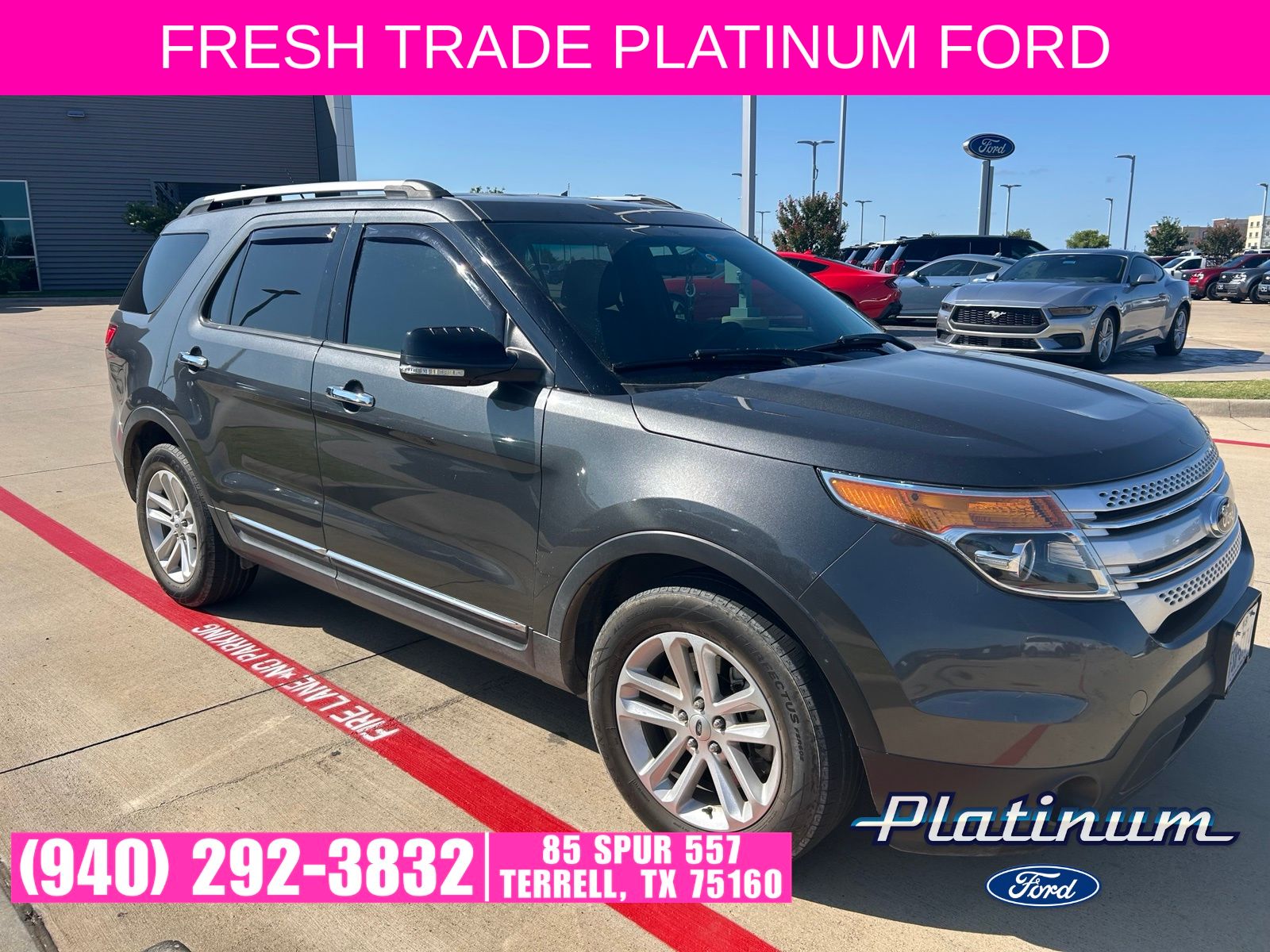 Gray (Magnetic Metallic) 2015 Ford Explorer SUV / Crossover Front-Wheel Drive 6-Speed Automatic