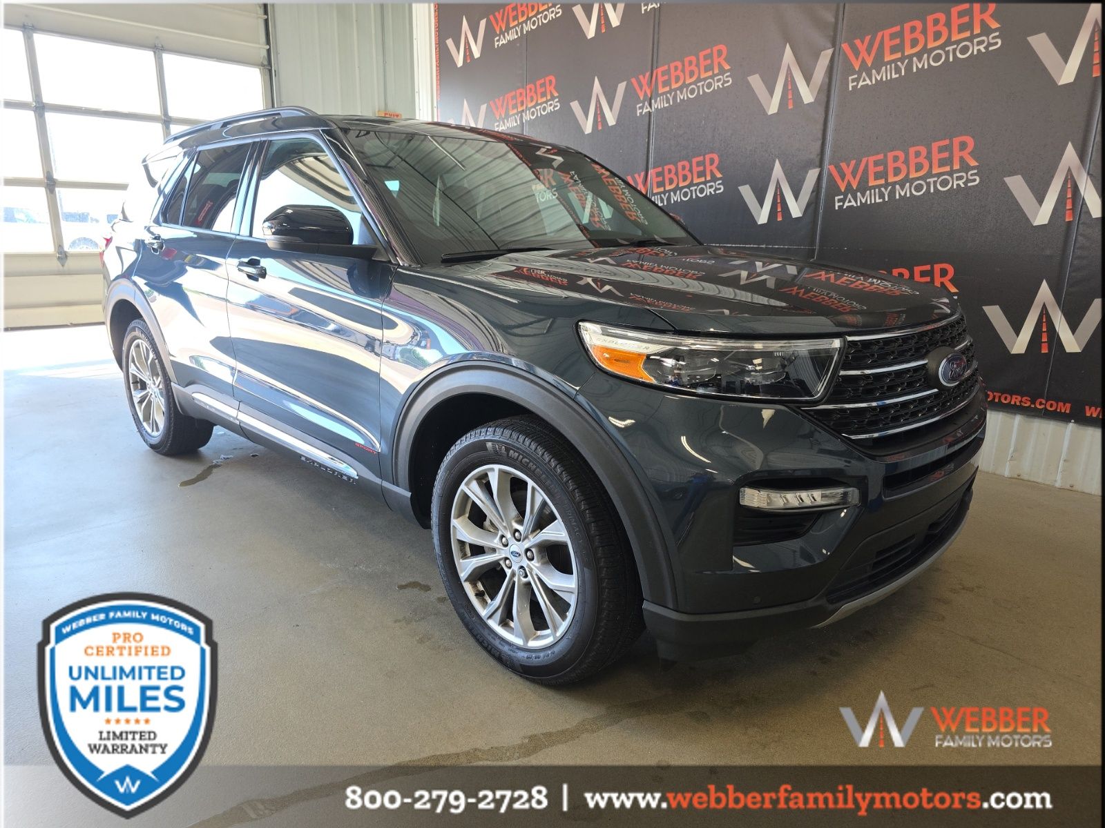 Blue Metallic 2024 Ford Explorer SUV / Crossover All-Wheel Drive Automatic