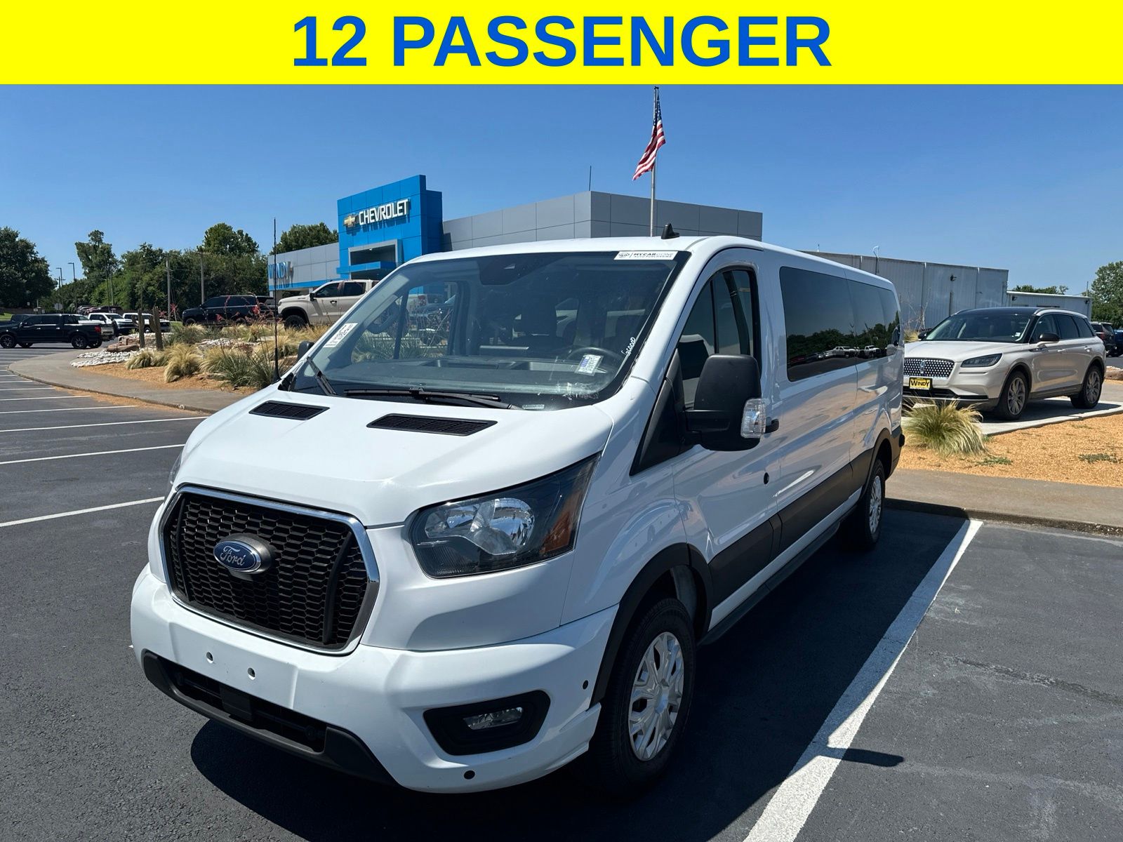 Oxford White 2024 Ford Transit Passenger Van Rear-Wheel Drive