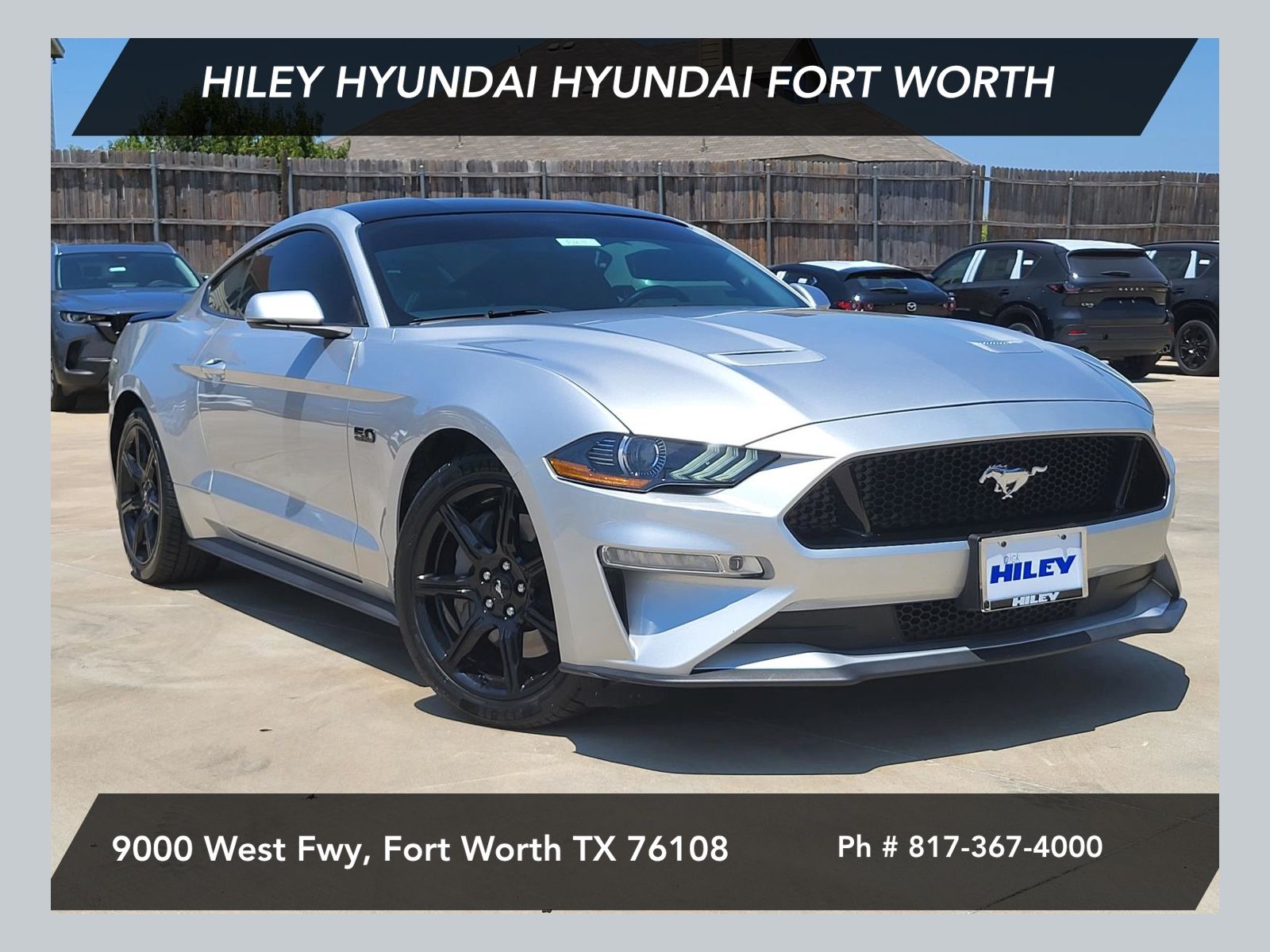 Ingot Silver Metallic 2019 Ford Mustang Coupe Rear-Wheel Drive 6-Speed Manual