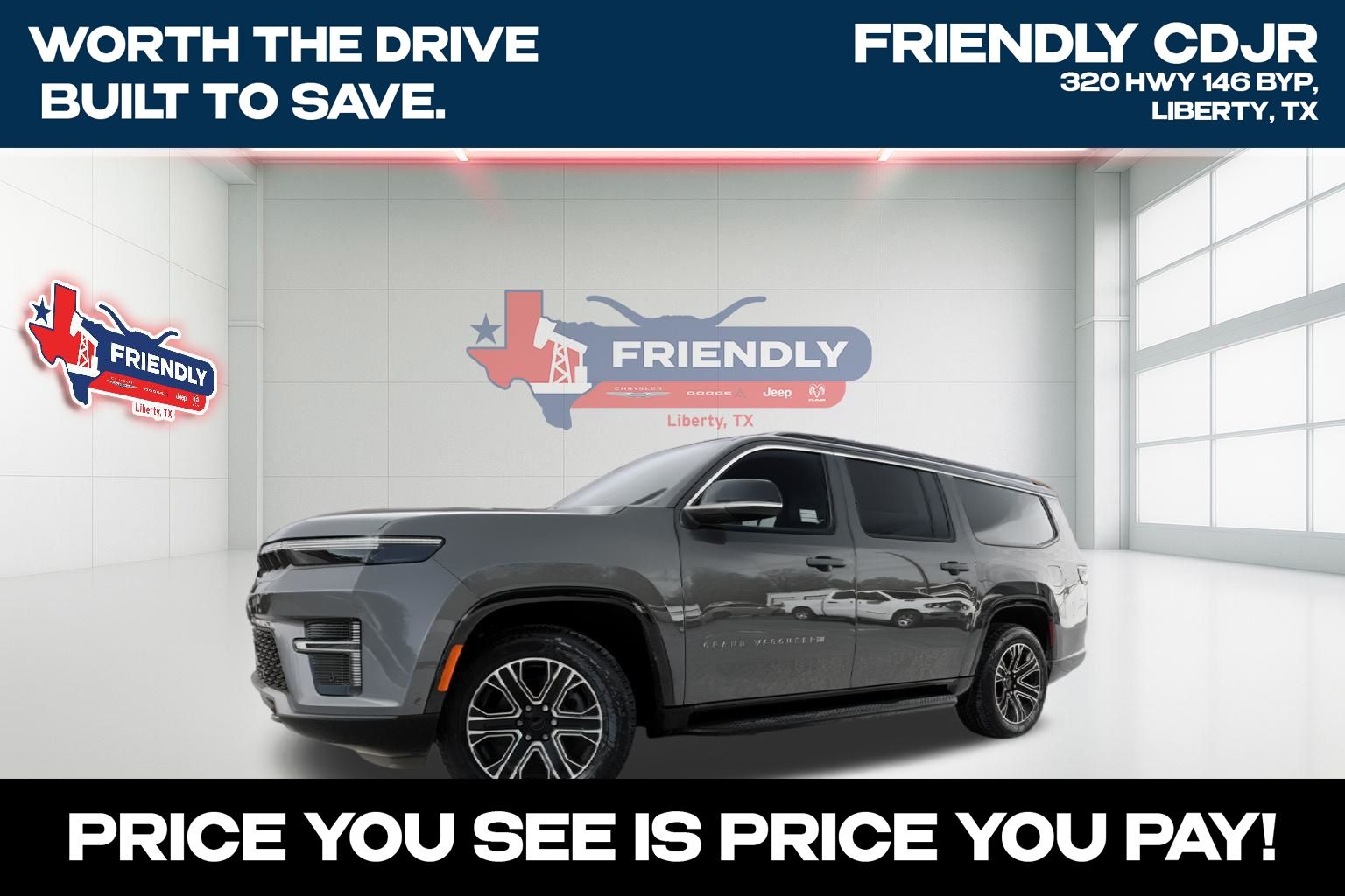 Baltic Gray Metallic Clearcoat 2026 Jeep Grand Wagoneer L Four-Wheel Drive 8-Speed Automatic