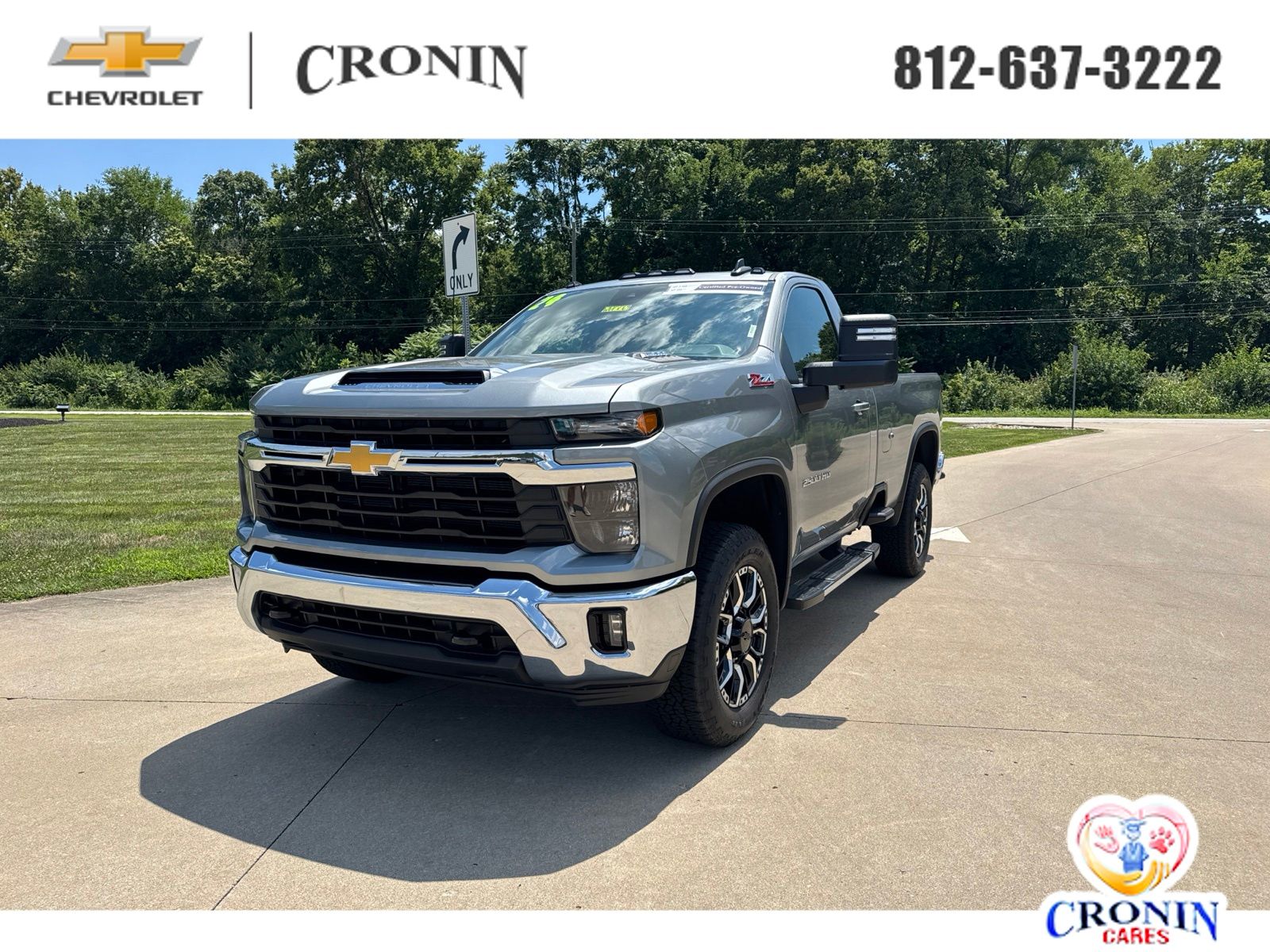 Sterling Gray Metallic 2024 Chevrolet Silverado 2500HD Pickup Truck Four-Wheel Drive Automatic