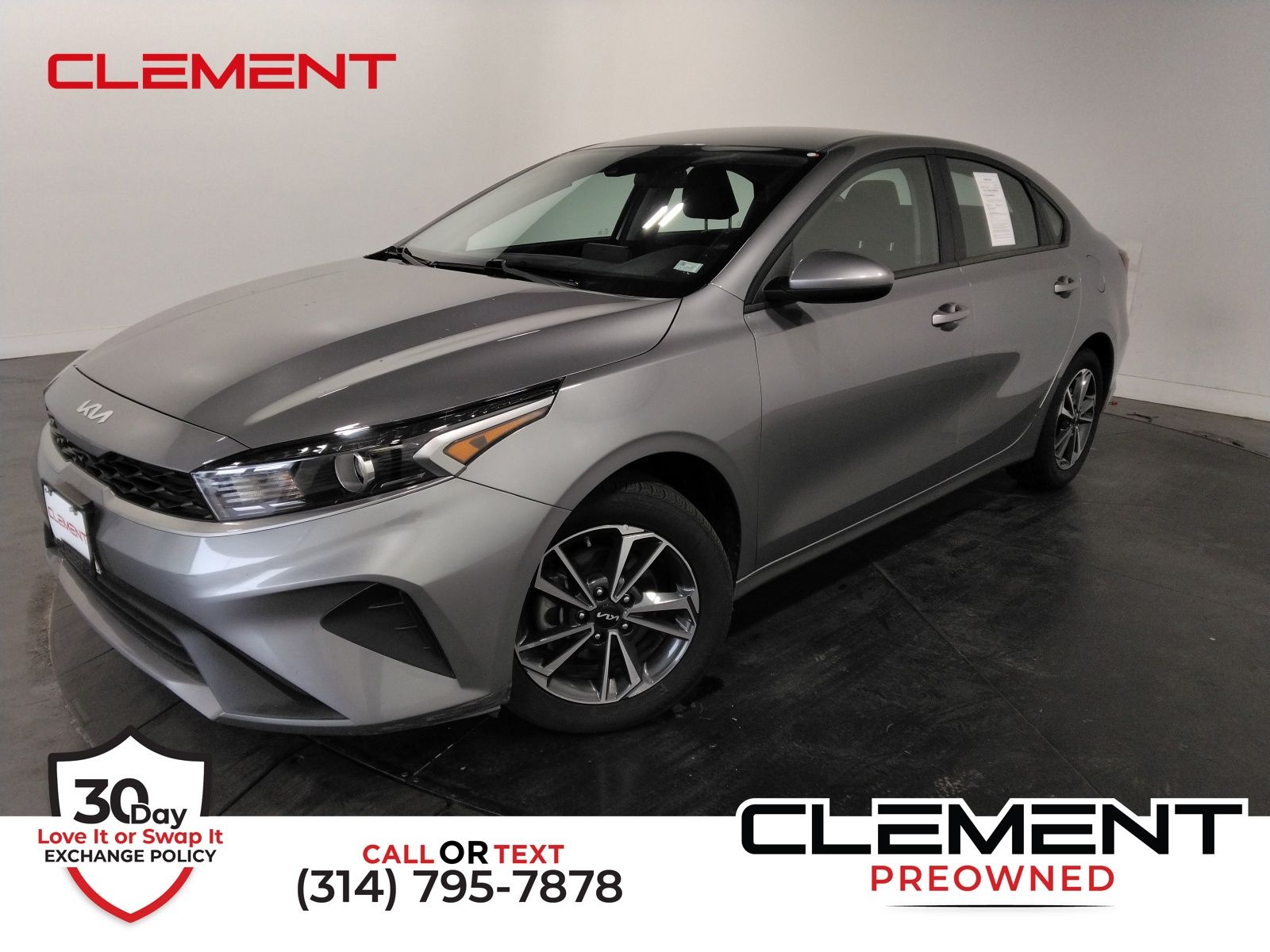 Steel Gray 2024 Kia Forte LXS FWD Sedan Front-Wheel Drive Continuously Variable Transmission