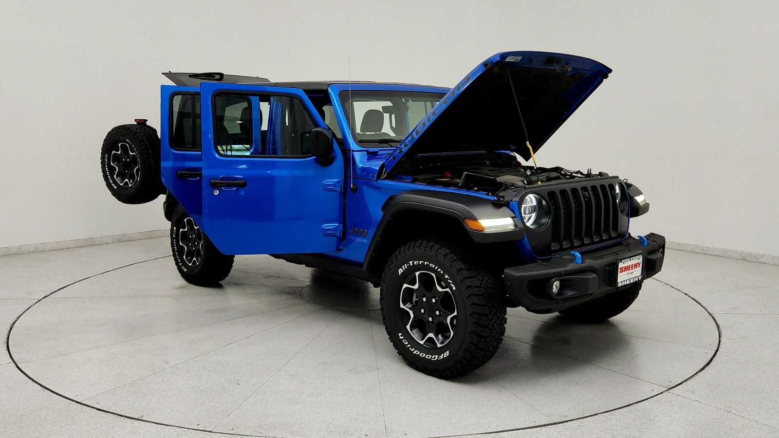 Used 2022 Blue Jeep Unlimited Rubicon 4xe image 11