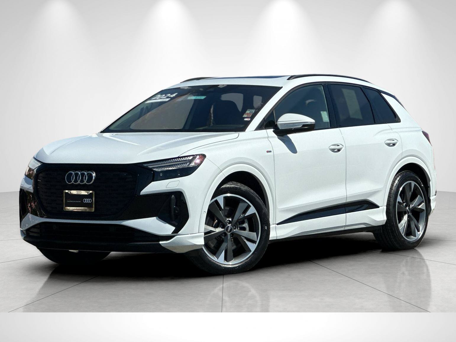 Glacier White Metallic 2024 Audi Q4 e-tron SUV / Crossover All-Wheel Drive Automatic