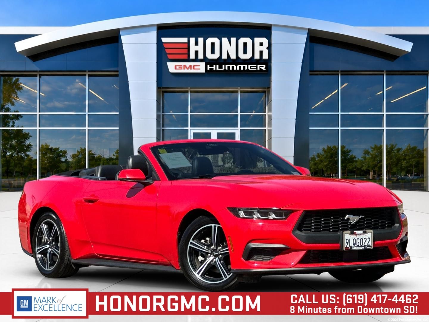 Race Red 2024 Ford Mustang Convertible Rear-Wheel Drive Automatic