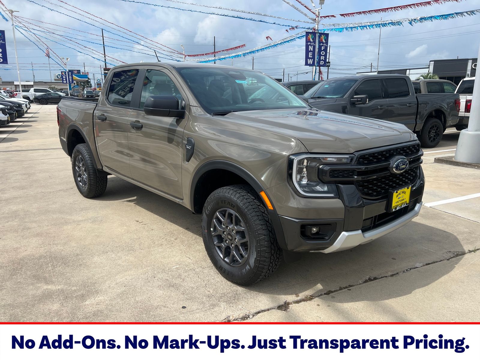 Gray 2026 Ford Ranger Pickup Truck Four-Wheel Drive Automatic