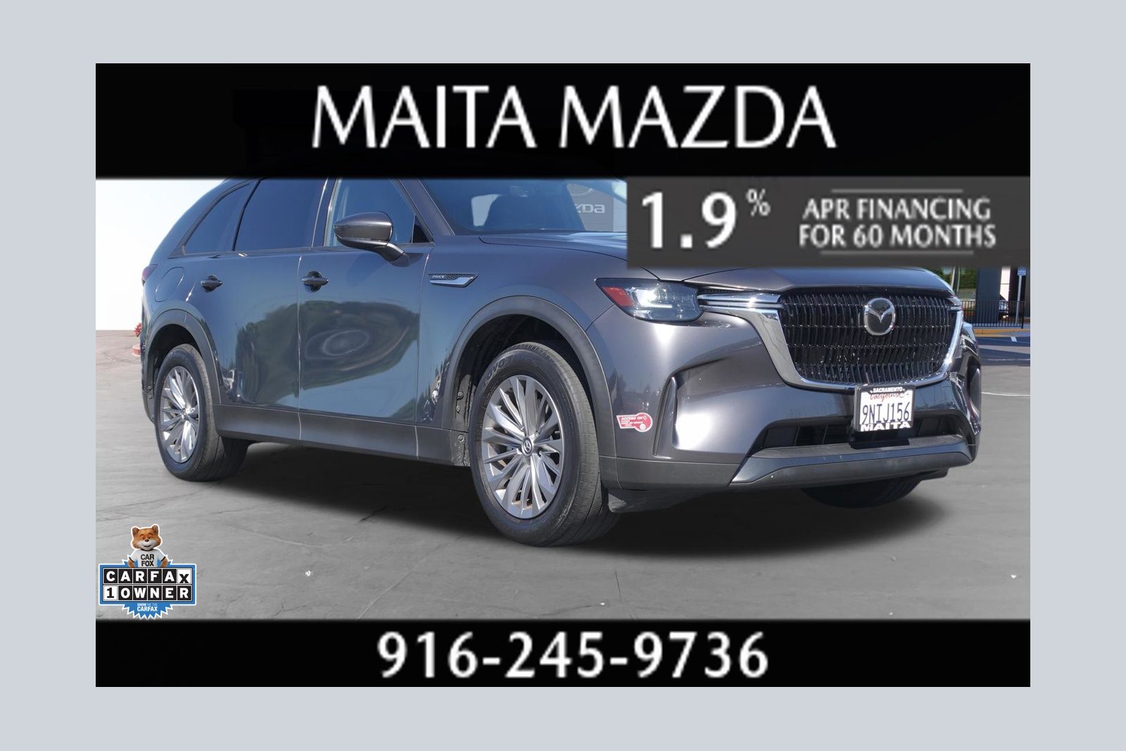 Machine Gray Metallic 2024 Mazda CX-90 SUV / Crossover All-Wheel Drive 8-Speed Automatic