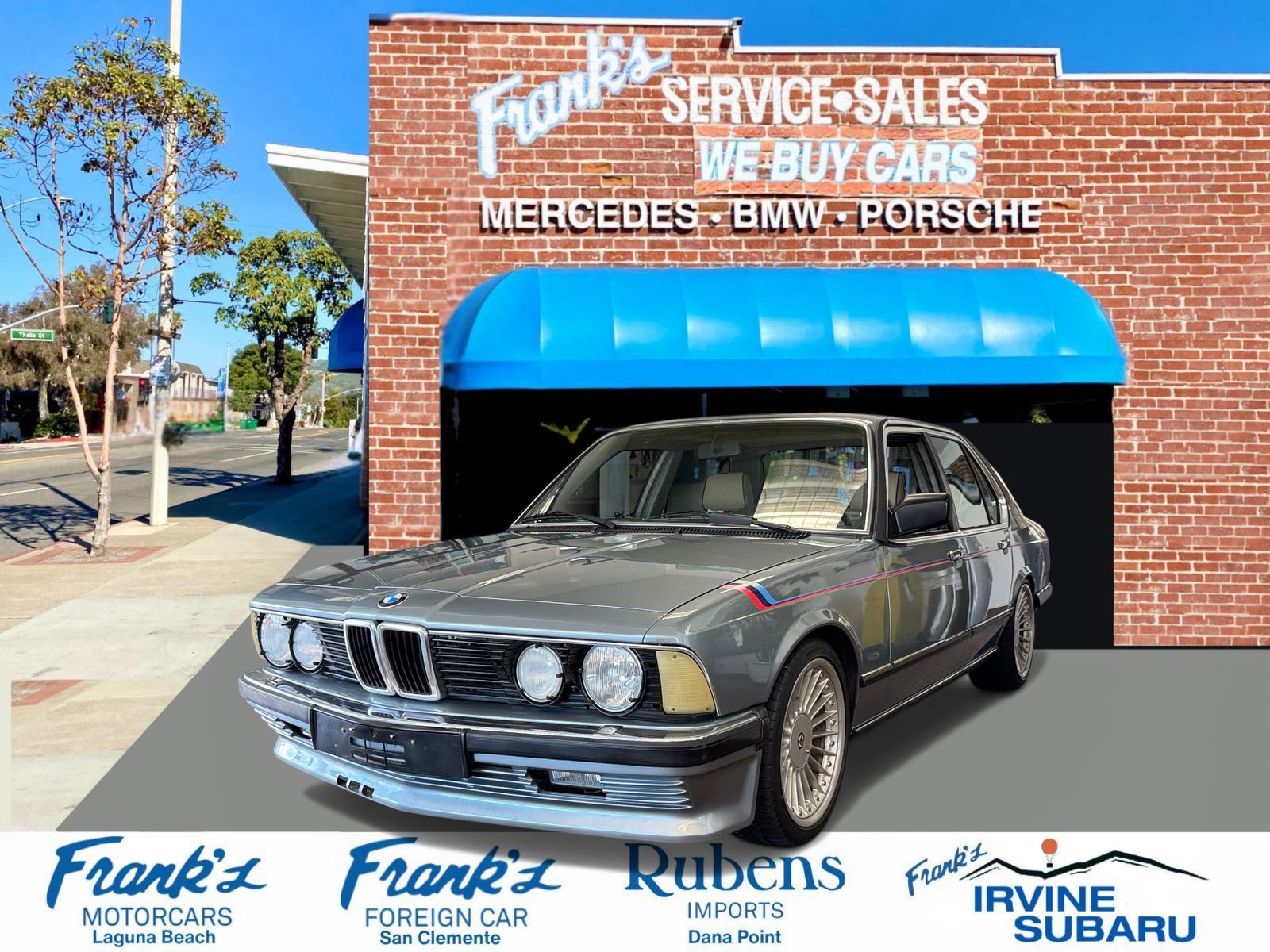 Silver 1985 BMW 7 Series 735i RWD Sedan Rear-Wheel Drive Manual
