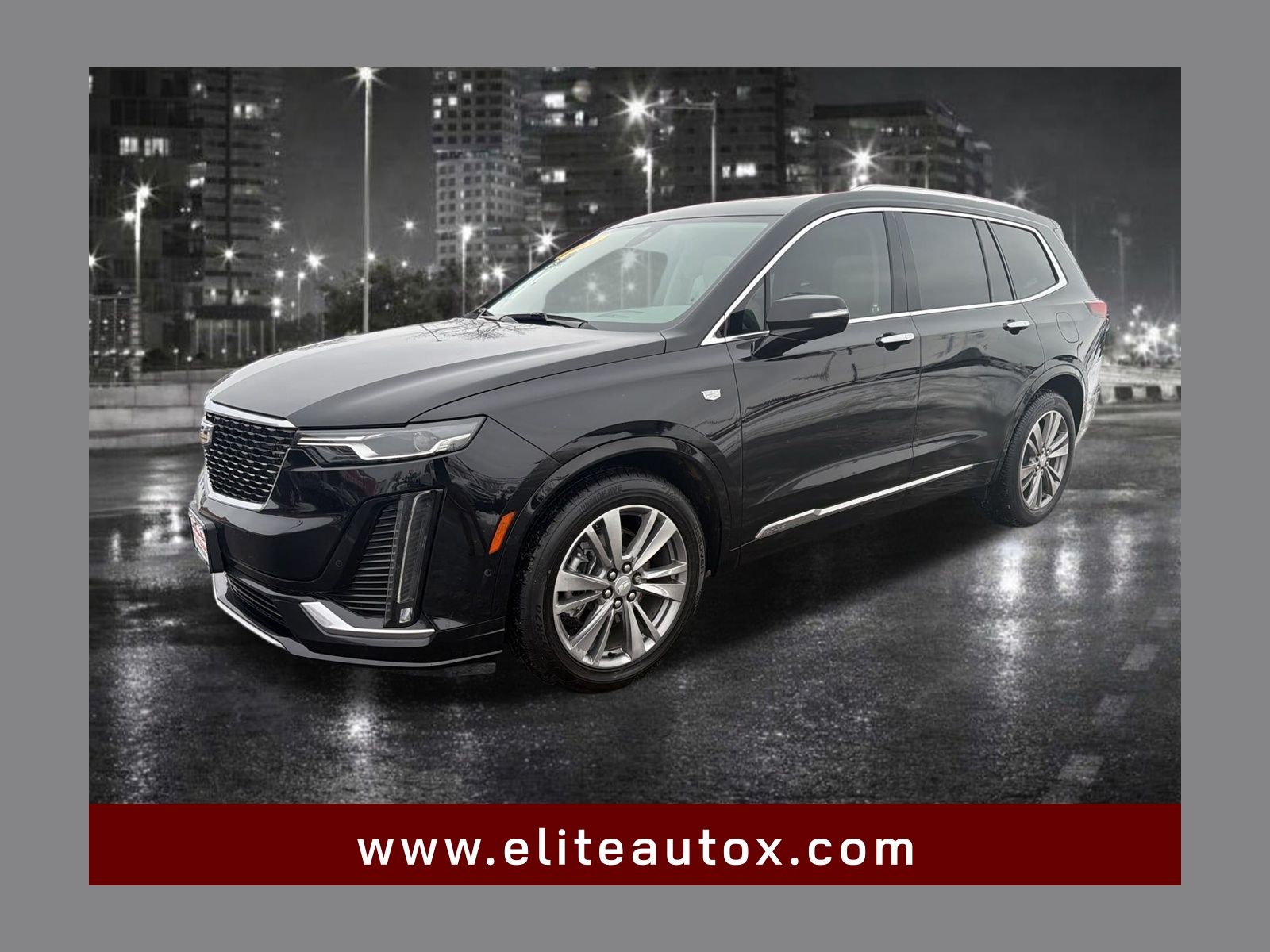 Stellar Black Metallic 2021 Cadillac XT6 Premium Luxury FWD SUV / Crossover Front-Wheel Drive 9-Speed Automatic