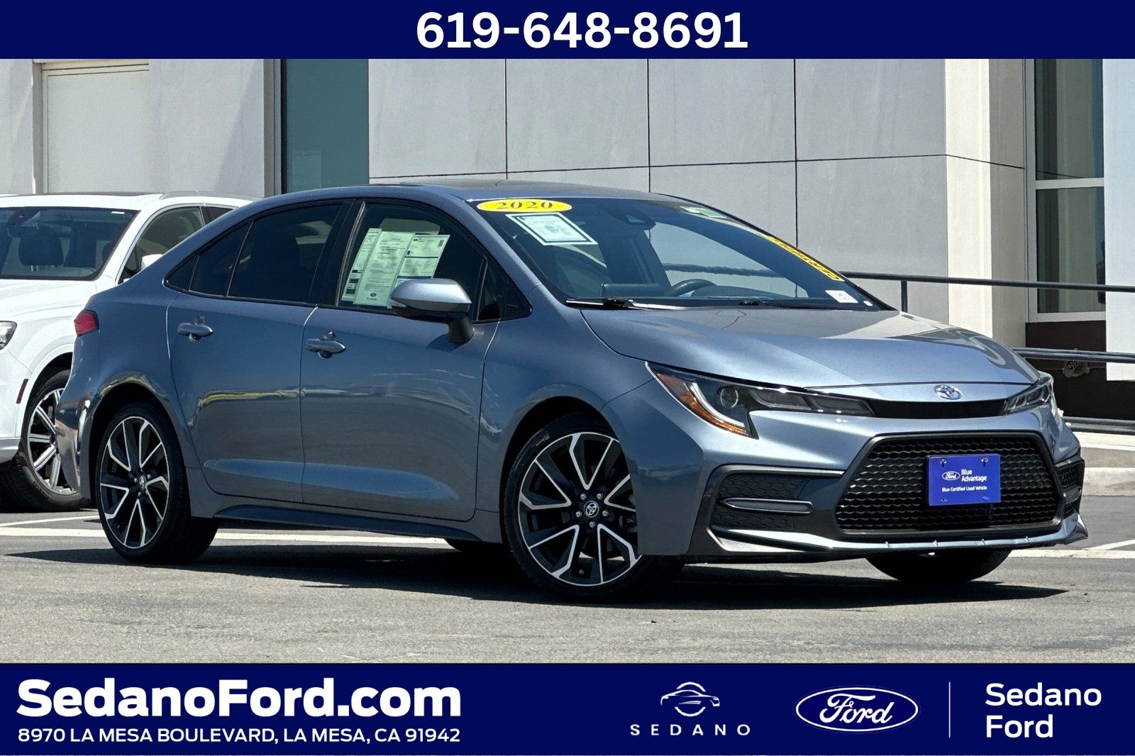 Celestite 2020 Toyota Corolla Sedan Front-Wheel Drive Continuously Variable Transmission