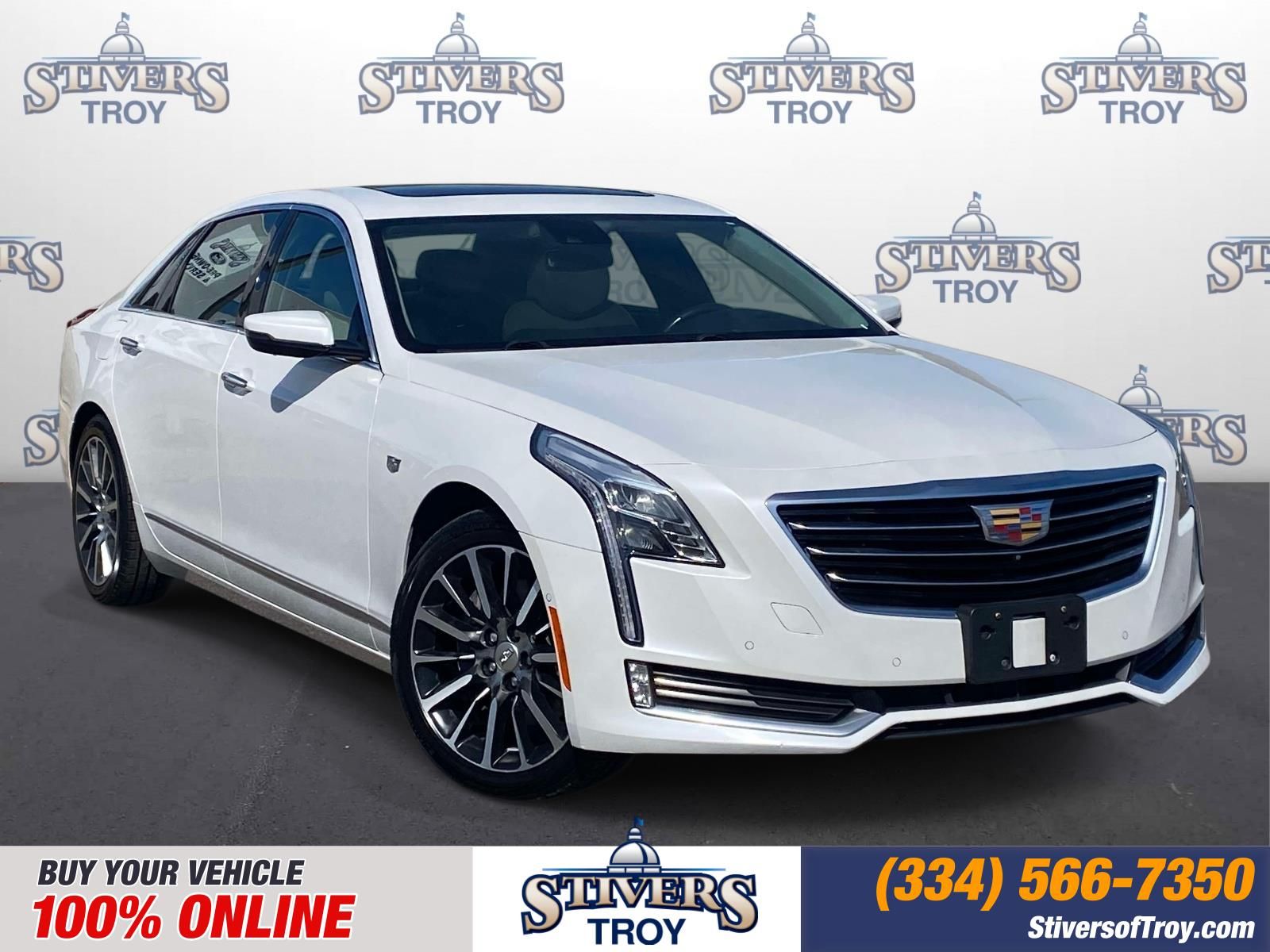 Crystal White Tricoat 2016 Cadillac CT6 3.6L Luxury AWD Sedan All-Wheel Drive 8-Speed Automatic