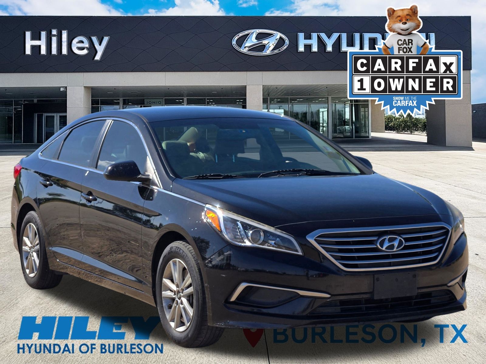 Phantom Black 2017 Hyundai Sonata Sedan Front-Wheel Drive 6-Speed Automatic