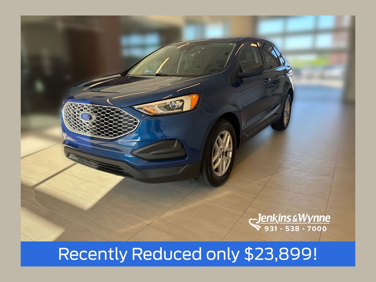 Atlas Blue Metallic 2023 Ford Edge SUV / Crossover All-Wheel Drive 8-Speed Automatic