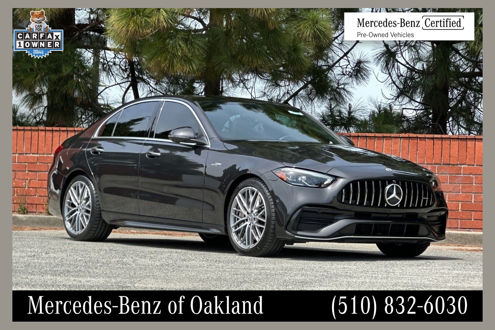 Graphite Gray Metallic 2023 Mercedes-Benz C-Class Convertible All-Wheel Drive 9-Speed Automatic