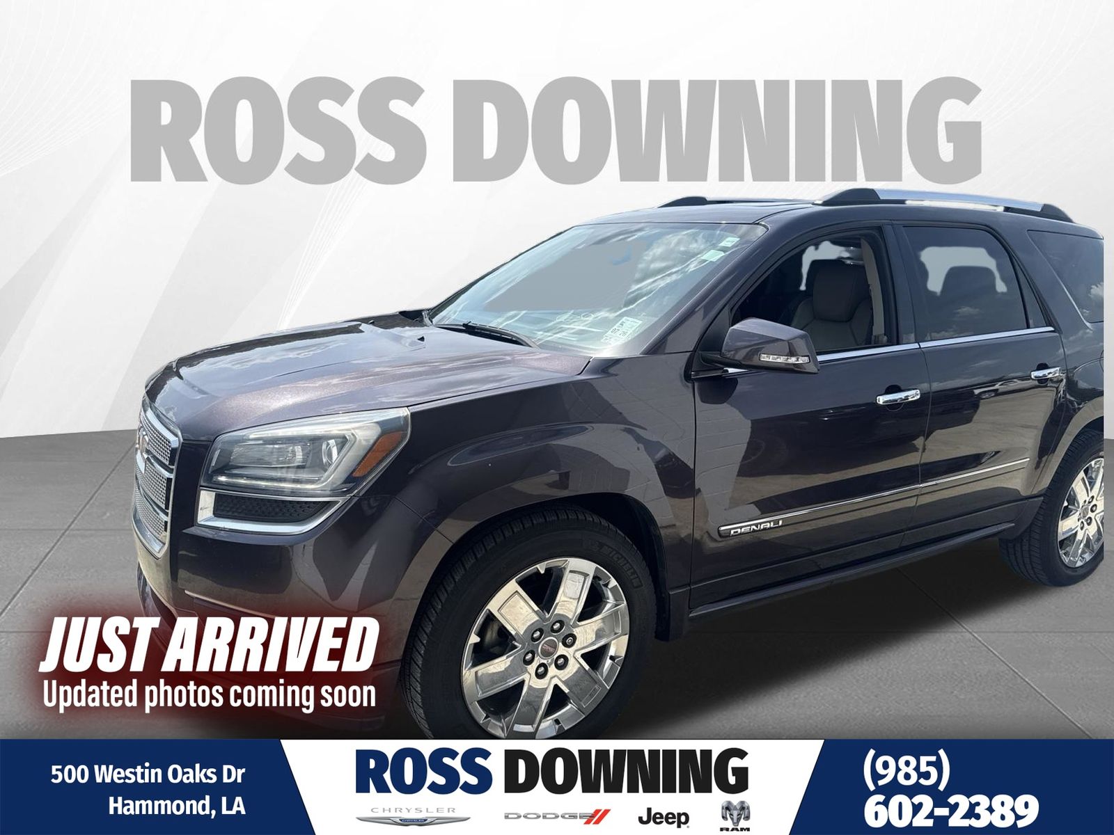 Midnight Amethyst Metallic 2015 GMC Acadia SUV / Crossover Front-Wheel Drive 6-Speed Automatic