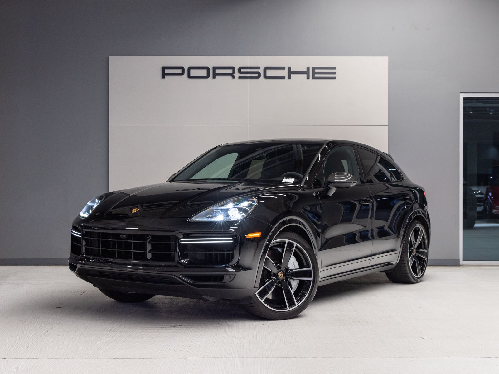 Black 2023 Porsche Cayenne Coupe Turbo AWD Coupe All-Wheel Drive 8-Speed Automatic