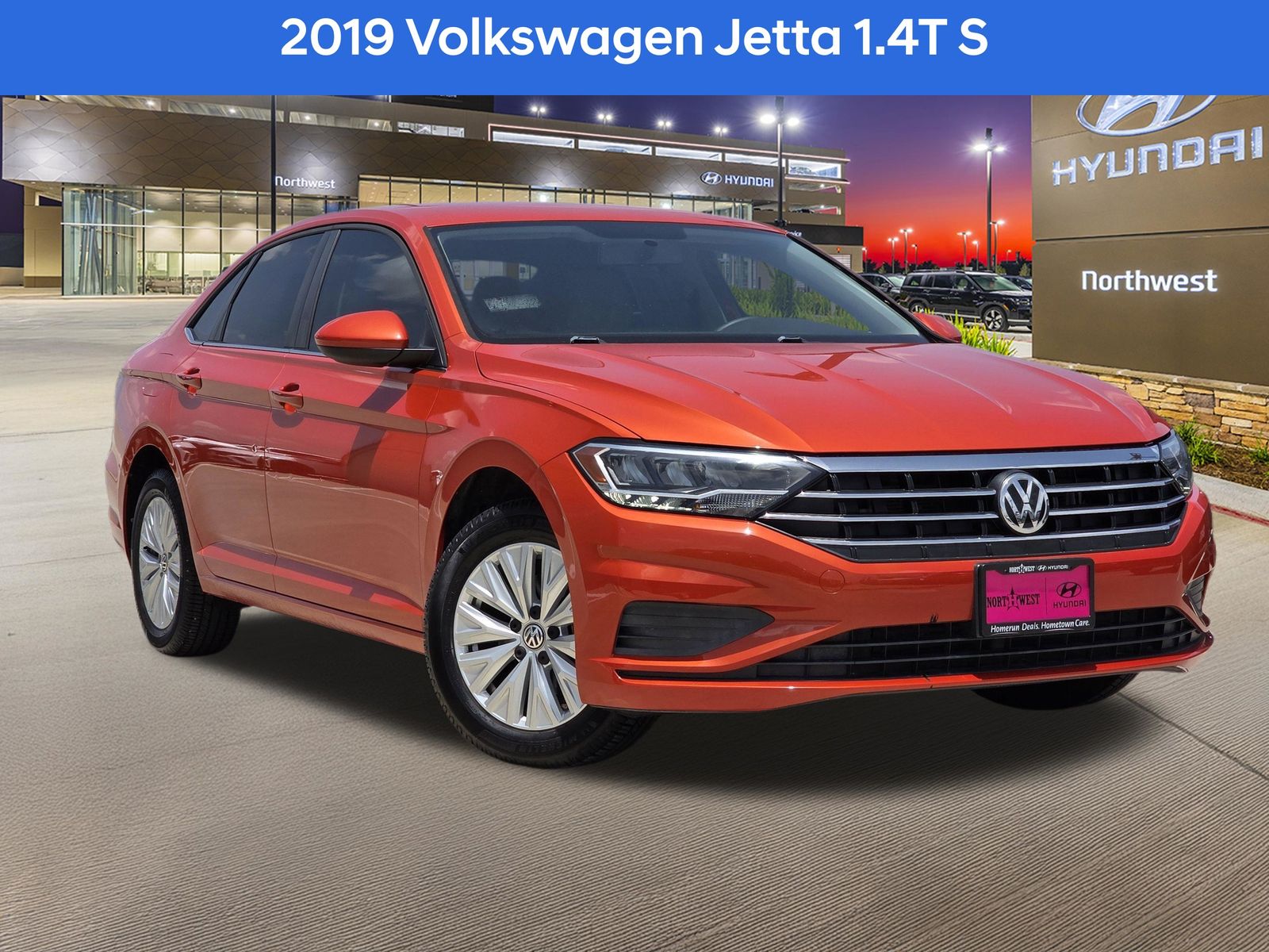 Orange Metallic 2019 Volkswagen Jetta Sedan Front-Wheel Drive 8-Speed Automatic