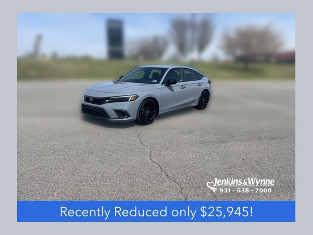 Sonic Gray Pearl 2023 Honda Civic Hatchback Hatchback Front-Wheel Drive Continuously Variable Transmission