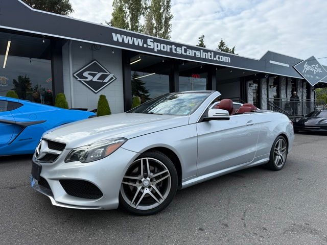 Silver 2016 Mercedes-Benz E-Class Convertible Rear-Wheel Drive 7-Speed Automatic