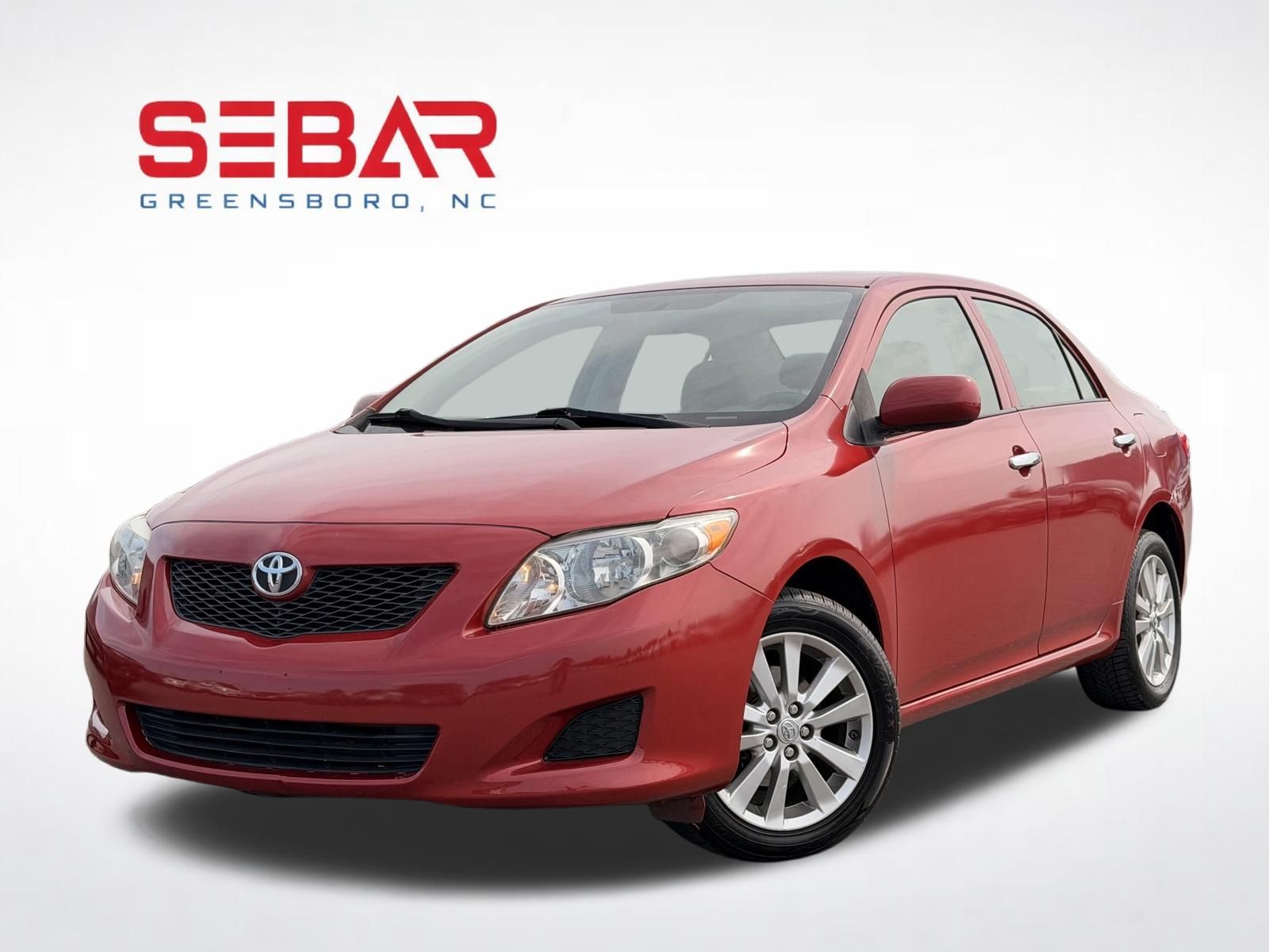 Red 2010 Toyota Corolla Sedan Front-Wheel Drive 4-Speed Automatic